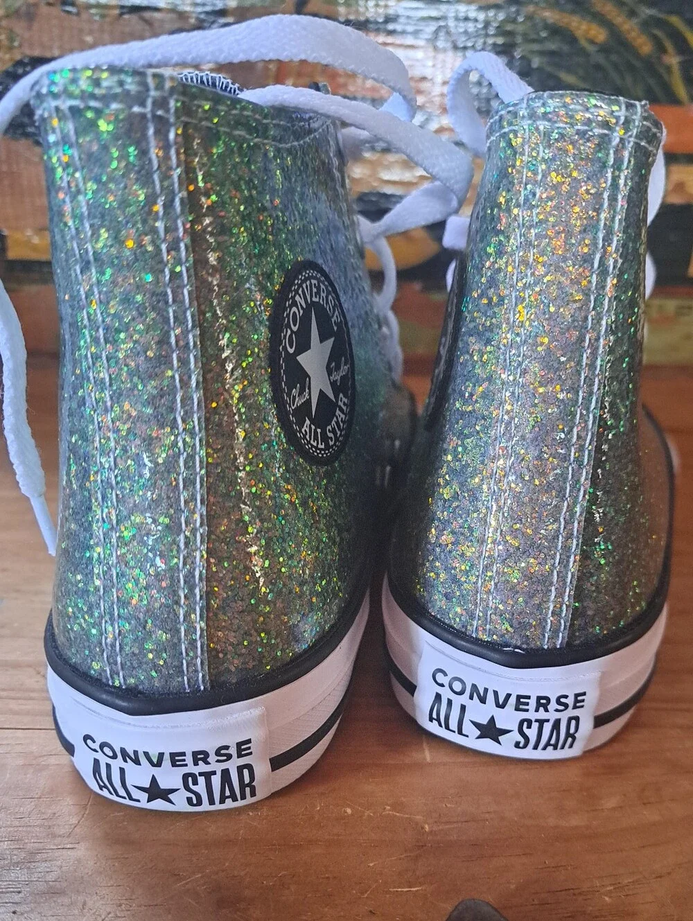 Converse Chuck Taylor All Star Winter Glitter High Top Sneakers Kids SZ 4 672097